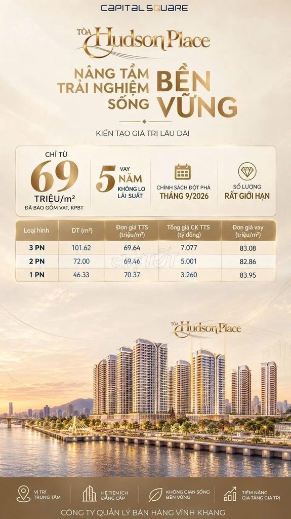 Квартира 1 спальня 46.33 м² Capital Square, скидка 23%, подарок 200 млн, 0% на 36 мес