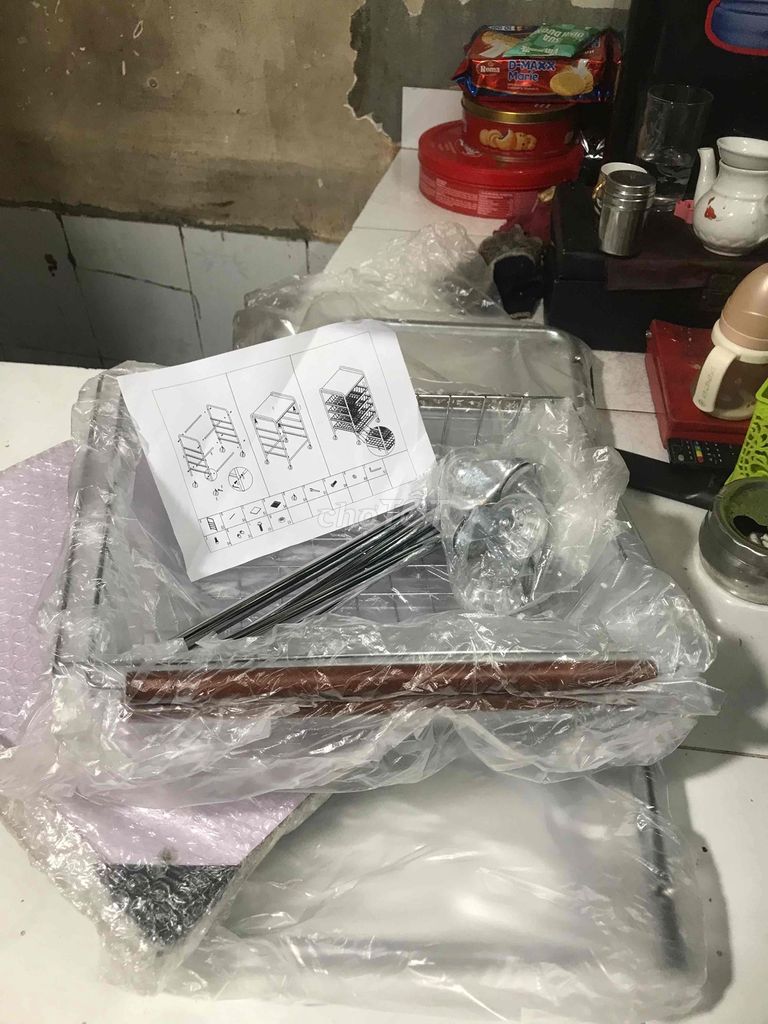 thanh lý kệ inox 4 tầng lắp ráp mới 100%. Mua bán Tủ, kệ gia đình tại Quận Phú Nhuận Tp Hồ Chí Minh được đăng bởi phan huu phuoc hình 1