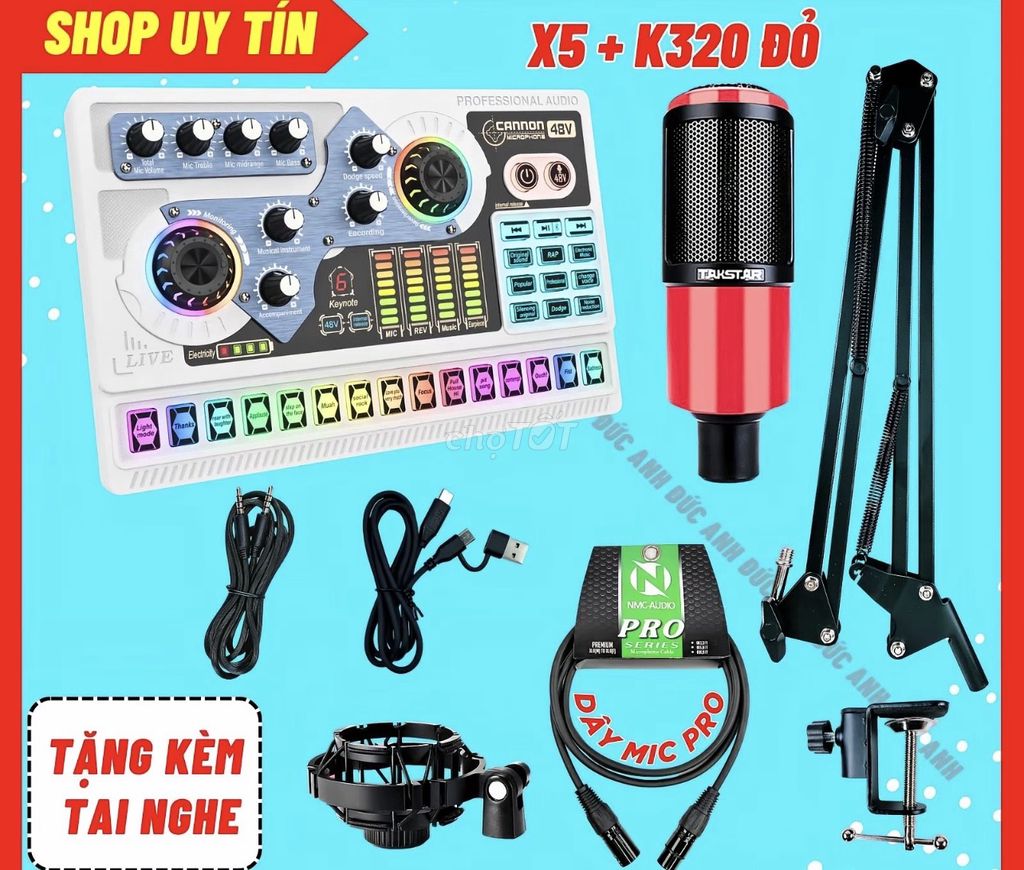 Soundcard Cannon X5 + K320. Mua bán Tivi, Âm thanh tại Huyện Vĩnh Cửu Đồng Nai được đăng bởi Bee Bee hình 1