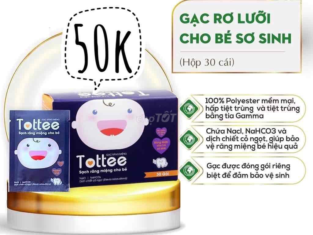 5 món rơ lưỡi cho bé sơ sinh an toàn chỉ 99k