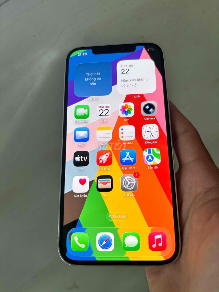 Apple iPhone 12 Pro Max Trắng quốc tế zin all. Mua bán Điện thoại tại Quận Ninh Kiều Cần Thơ được đăng bởi everest hình 1