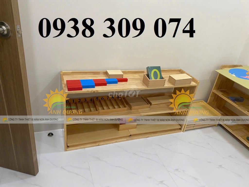 Kệ Montessori gỗ cao su 3 tầng. Mua bán Tủ, kệ gia đình tại Quận Ninh Kiều Cần Thơ được đăng bởi Thu Hường hình 1