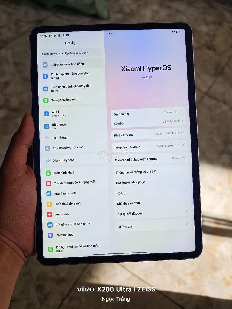 Xiaomi Mi Pad 7 8GB/128GB Xám. Mua bán Máy tính bảng tại Quận 10 Tp Hồ Chí Minh được đăng bởi Trắng hình 1