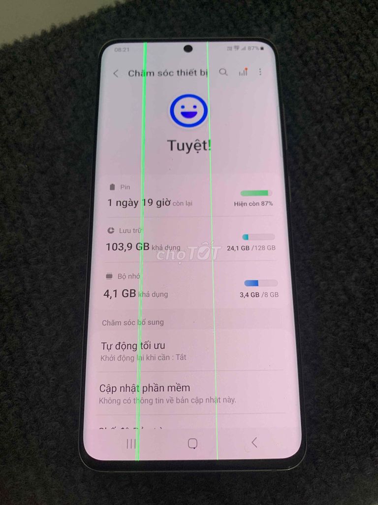 Samsung S20 5G Trắng Màn hình sọc. Mua bán Điện thoại tại Thành phố Rạch Giá Kiên Giang được đăng bởi Doan Quoc cuong hình 1