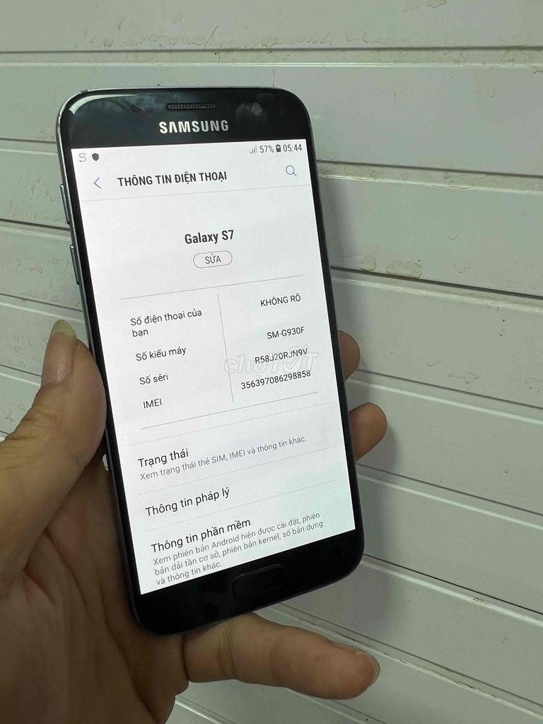 Samsung Galaxy S7 Đen Đã qua sử dụng. Mua bán Điện thoại tại Thành phố Tân An Long An được đăng bởi mua xin alo no SMS hình 1
