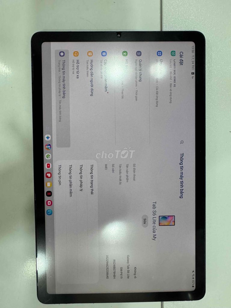 Samsung Galaxy S6 Lite Xám. Mua bán Máy tính bảng tại Quận Gò Vấp Tp Hồ Chí Minh được đăng bởi Thịnh hình 1