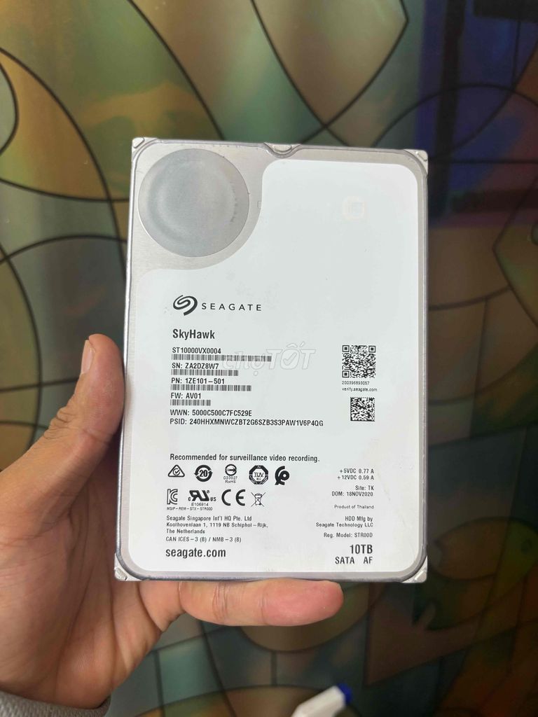 Ổ cứng HDD Seagate SkyHawk 10TB Đã sử dụng. Mua bán Linh kiện (RAM, Card...) tại Quận Hoàng Mai Hà Nội được đăng bởi Hieuz Tech hình 1