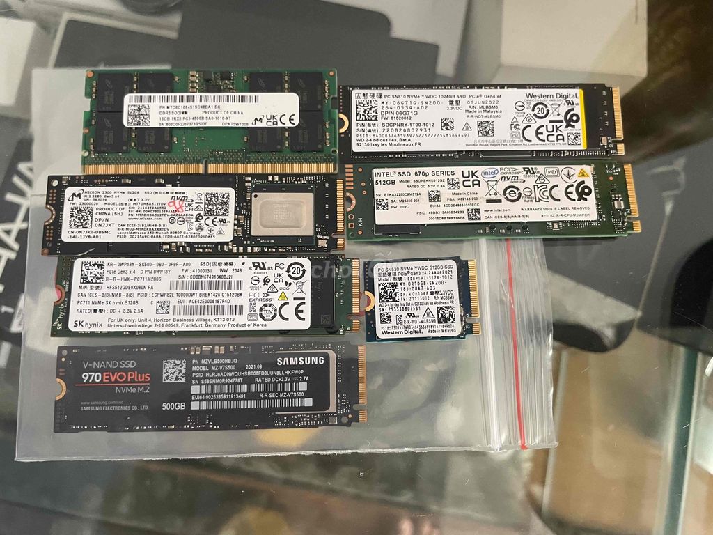 Thanh lý 16Gb ddr5;ssd 1TB,512 tháo máy giá tốt. Mua bán Linh kiện (RAM, Card...) tại Quận 10 Tp Hồ Chí Minh được đăng bởi Nguyễn Mạnh Hải hình 1