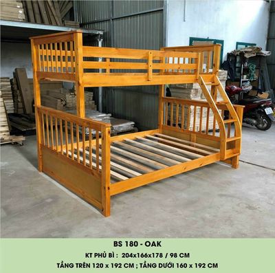 giường tầng gỗ 1m6x1m92 - 1m2x1m92