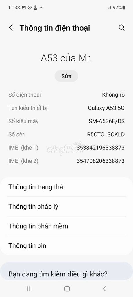 Samsung Galaxy A53 5G Xanh 5000 mAh. Mua bán Điện thoại tại Huyện Trảng Bàng Tây Ninh được đăng bởi Kiến An hình 1