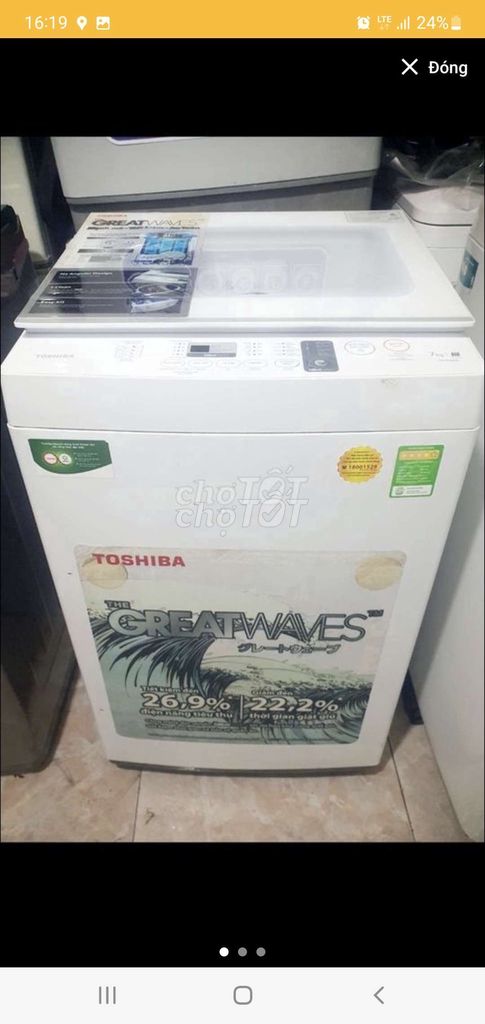 Máy giặt toshiba 7kg zin đẹp