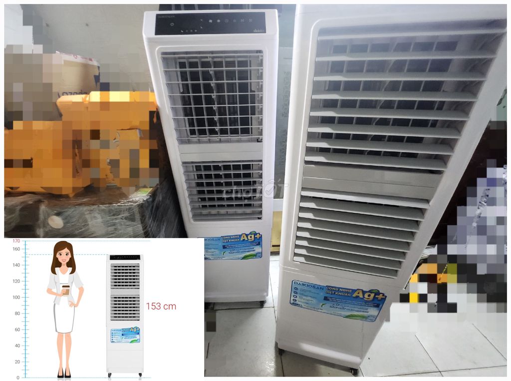 👉 Quạt điều hòa hơi nước dạng tháp 300w DAIKIOSAN👍