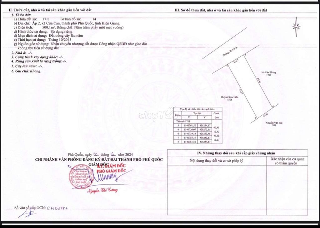 Bán Vườn Sầu Riêng 500m2 Tại Cửa Cạn Chỉ 1.35 tỷ, Đã Xây Rào Kín Cổng