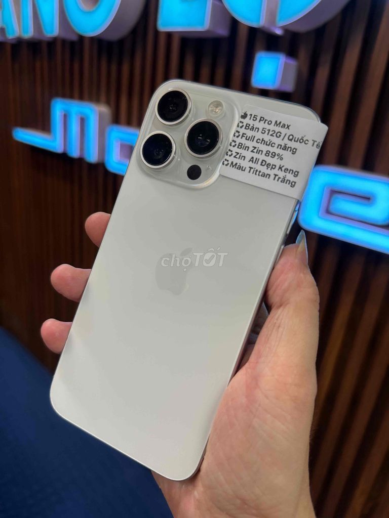 🍎  15  Pro Max Bản 512G Zin All QT. Mua bán Điện thoại tại Thành phố Huế Thừa Thiên Huế được đăng bởi Hoàng Lộc Smartphone  hình 1