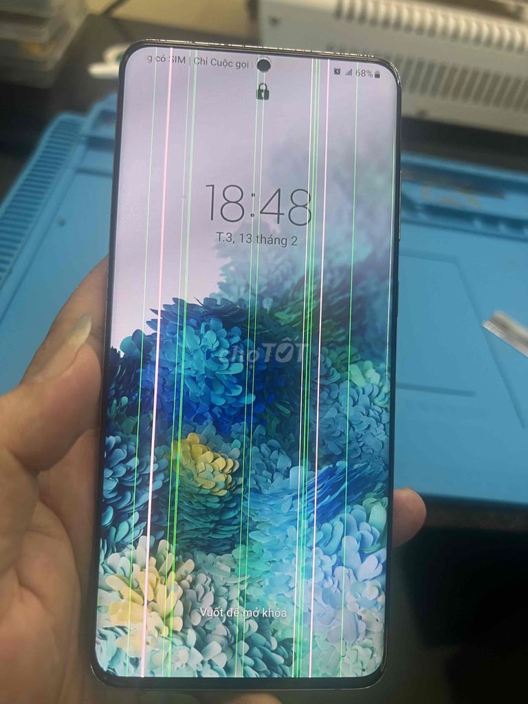 Samsung S20 Xám Sọc màn hình. Mua bán Điện thoại tại Huyện Thanh Trì Hà Nội được đăng bởi Hưng Vũ hình 1
