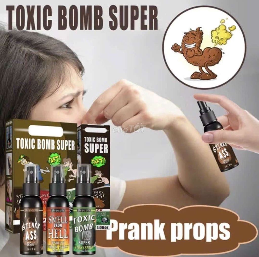 Đồ chơi khăm Toxic Bomb Super. Mua bán Sở thích khác tại Thành phố Vĩnh Long Vĩnh Long được đăng bởi ST STORE chuyên sỉ hình 1