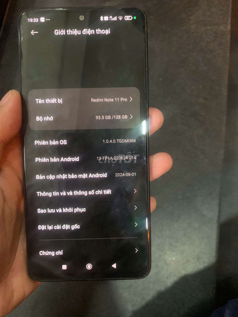 Xiaomi Redmi Note 11 Pro 128GB Xám. Mua bán Điện thoại tại Quận Bắc Từ Liêm Hà Nội được đăng bởi cuong vu hình 1