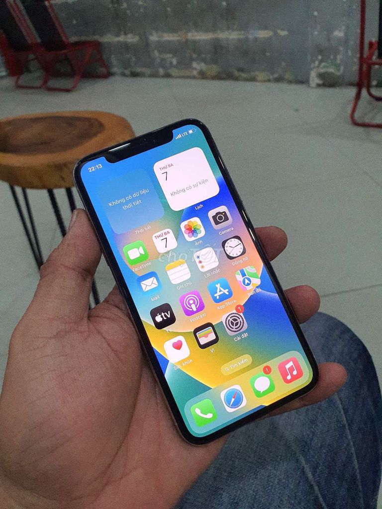 Iphone X 64G QT màn zin full face id pin100 đẹp Gl