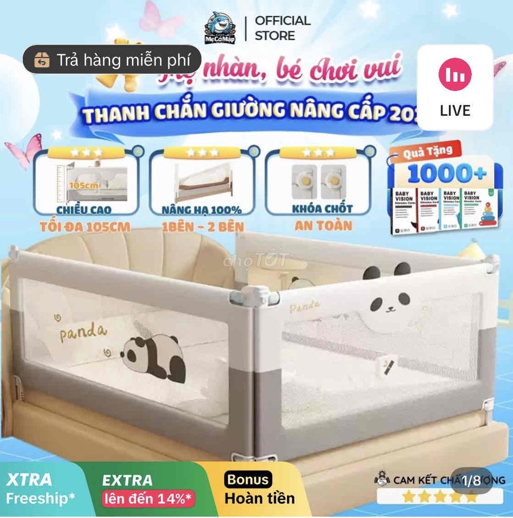 2 Thanh 1m6 và 2m chắn giường Pakey cao cấp Xám. Mua bán Mẹ và bé tại Huyện Châu Thành Tây Ninh được đăng bởi Kz007 hình 1