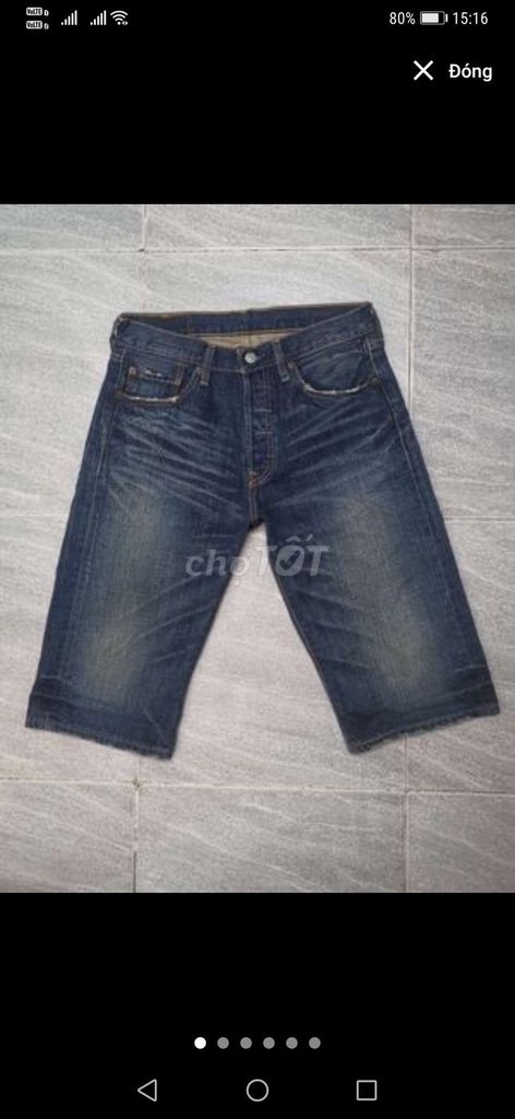 Quần short jeans Levis 501 Basic Vin00sUS size 30. Mua bán Quần áo tại Quận Gò Vấp Tp Hồ Chí Minh được đăng bởi Hàng 2handsgood hình 1