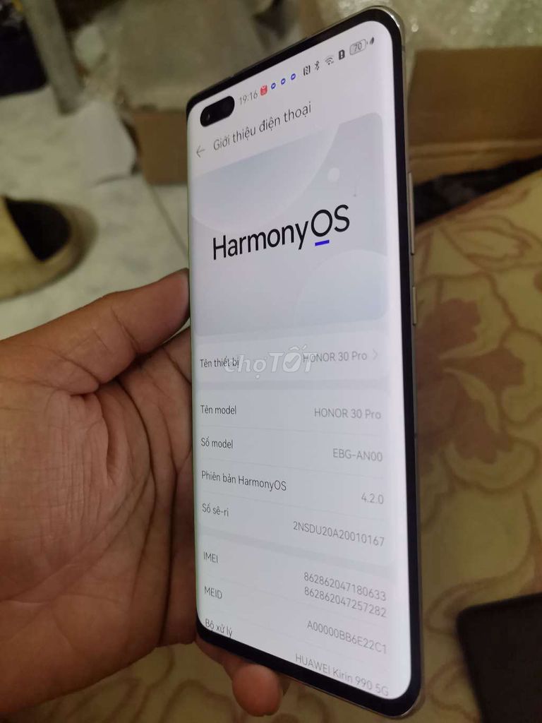 Honor 30 Pro 128GB. Mua bán Điện thoại tại Thành phố Tuyên Quang Tuyên Quang được đăng bởi Nguyễn Đoàn Nhất Phong hình 1