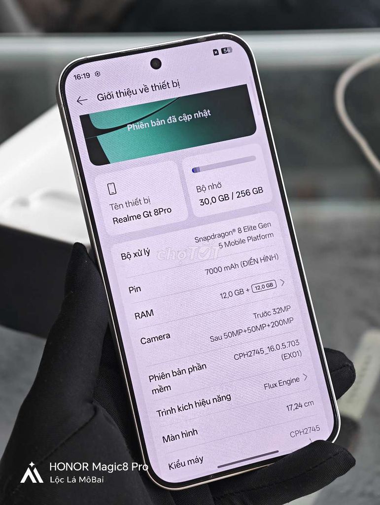 Realme GT 8 Pro 12GB/256GB Trắng. Mua bán Điện thoại tại Thành phố Đà Lạt Lâm Đồng được đăng bởi Lộc Lá Mô Bai hình 1