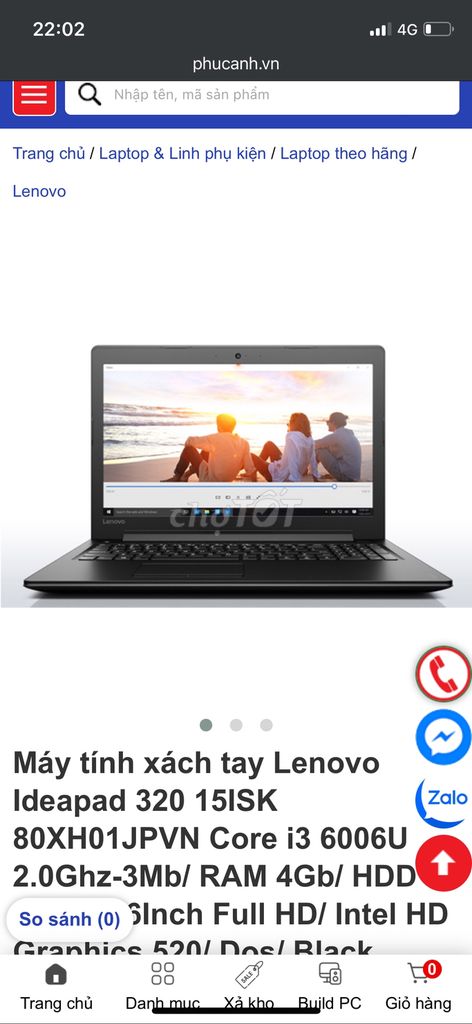 Laptop lenovo ideapad 15ich cũ