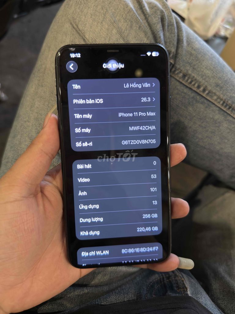 Apple iPhone 11 Pro Max 256GB Xám e htro góp. Mua bán Điện thoại tại Thị xã Bến Cát Bình Dương được đăng bởi Vũ tuấn hình 1