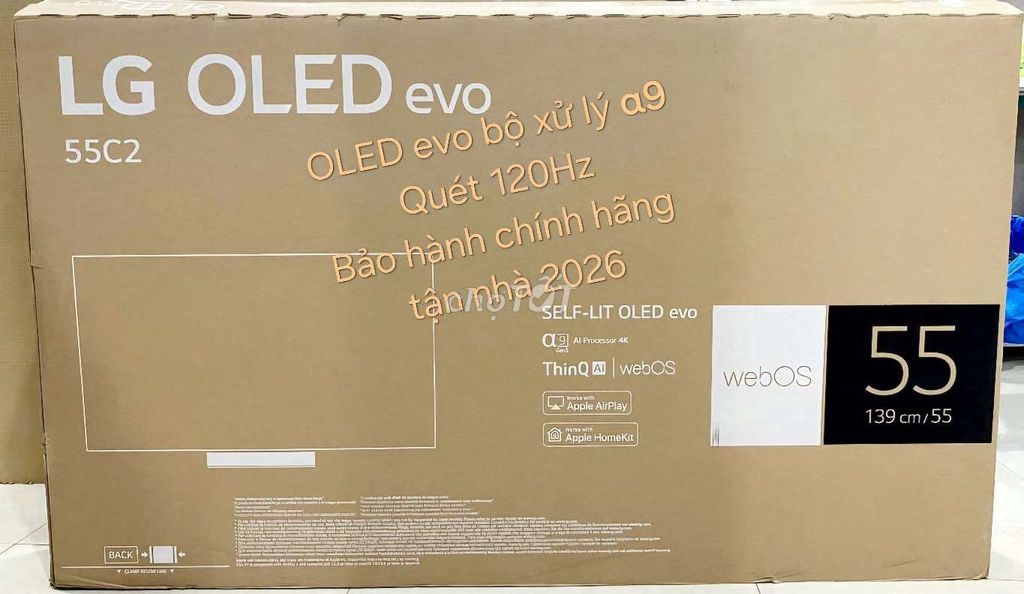 TV OLED LG 55C2 55in OLED EVO 120HZ Bảo Hành 2026