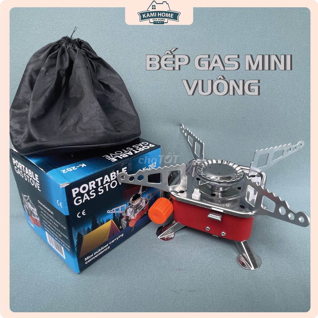 Bếp Gas mini camping Vuông gấp gọn