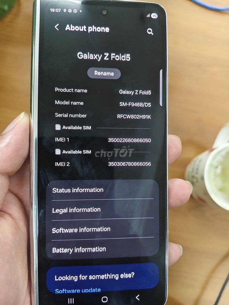 Samsung Galaxy Z Fold5 256GB. Mua bán Điện thoại tại Thành phố Thủ Đức Tp Hồ Chí Minh được đăng bởi Thái Duy hình 1