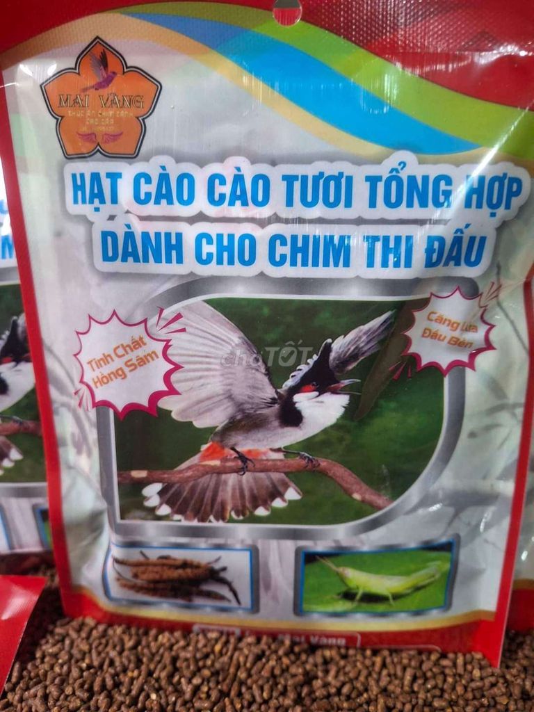 Hạt cào cào dành cho chim chào mào thi đấu