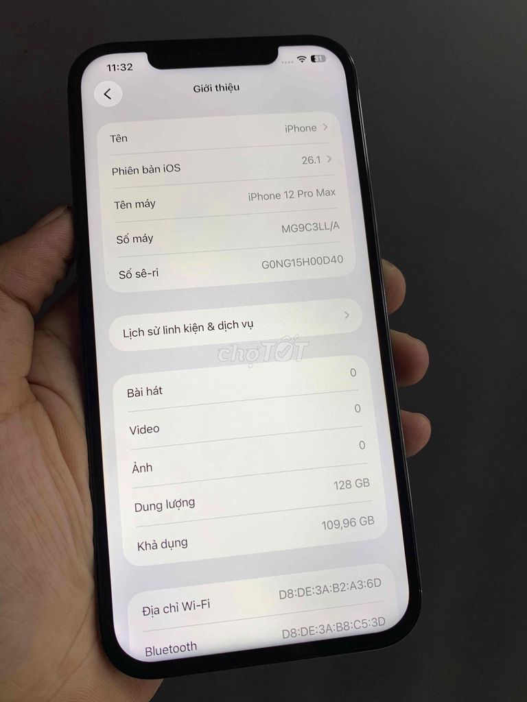 iPhone 12 Pro Max 128GB Chơi game. Mua bán Điện thoại tại Thành phố Phan Thiết Bình Thuận được đăng bởi Minh Thư hình 1