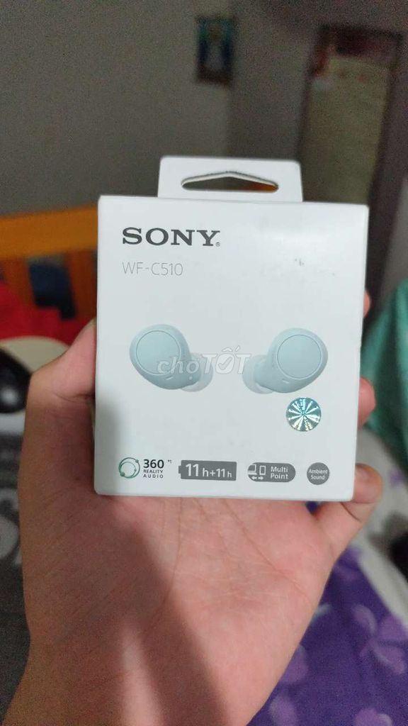 Tai nghe Sony WF-C510 Xanh nhạt. Mua bán Tivi, Âm thanh tại Huyện Bình Chánh Tp Hồ Chí Minh được đăng bởi Nguyễn Hoàng Minh Trung hình 1
