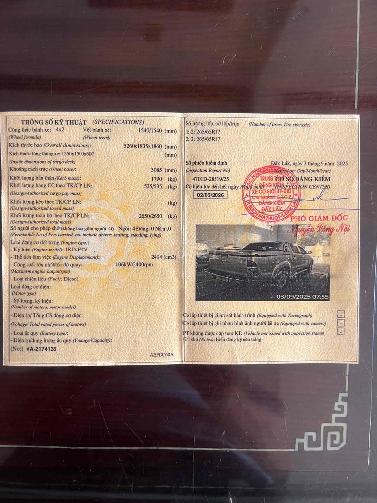 Toyota Hilux 2014 2.5E 4x2 MT - 120000 km. Mua bán Ô tô tại Thành phố Buôn Ma Thuột Đắk Lắk được đăng bởi Phuong trang hình 9