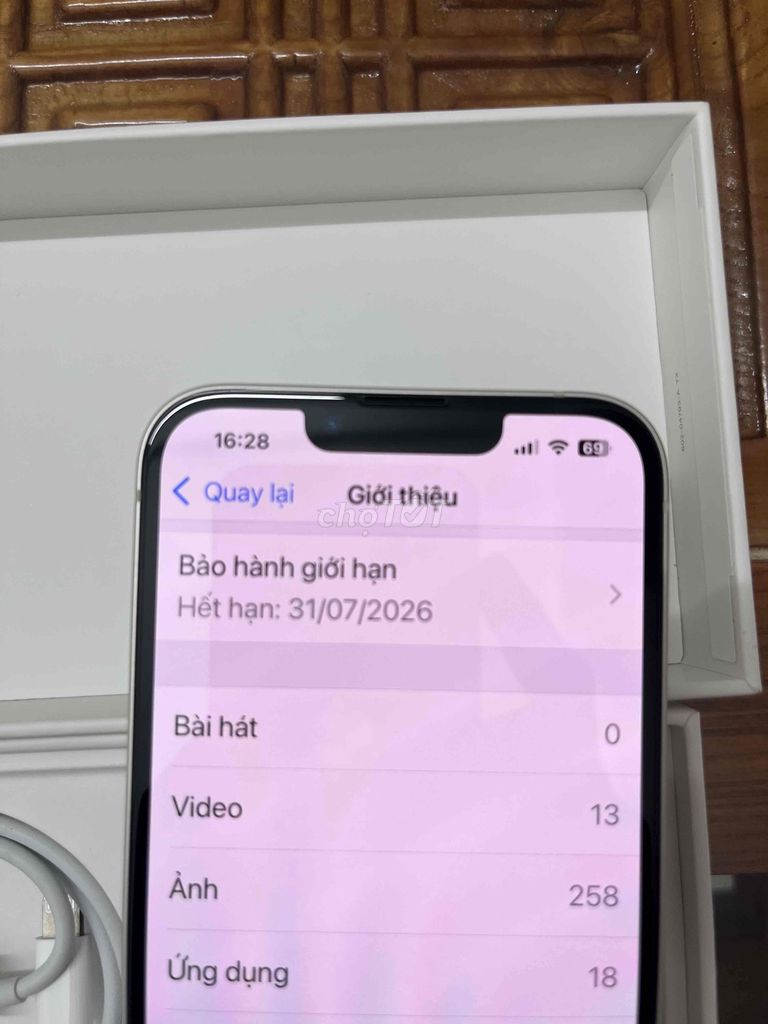IP 13 còn bảo hành mua TGDĐ. Mua bán Điện thoại tại Thị xã Cai Lậy Tiền Giang được đăng bởi nguyễn thanh hưng hình 1