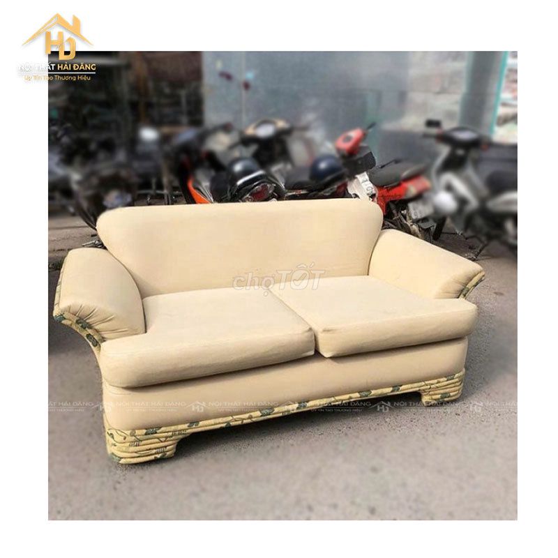 Sofa 2 Chỗ Màu Kem Bọc Đệm Đẹp 90%. Mua bán Bàn ghế tại Quận Phú Nhuận Tp Hồ Chí Minh được đăng bởi Công Ty TNHH TM DV INKPRO hình 1