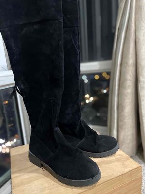 [Thanh Lý] Giày Boots Vải Cổ Cao