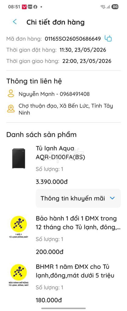 Tủ lạnh Aqua AQR-D100FA(BS) Đen Nhỏ gọn. Mua bán Tủ lạnh tại Huyện Bến Lức Long An được đăng bởi Nguyễn hình 1