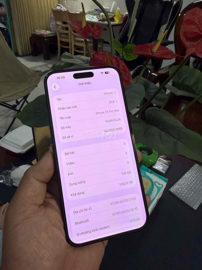 Apple iPhone 14 Pro Max 128GB đen 100%. Mua bán Điện thoại tại Thành phố Biên Hòa Đồng Nai được đăng bởi thanh hình 1