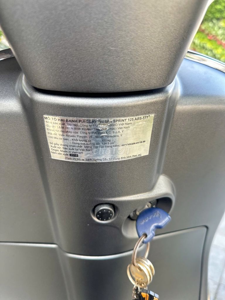 Piaggio Vespa Sprint 125 2018 Xám. Mua bán Xe máy tại Quận Hải Châu Đà Nẵng được đăng bởi Won Jay hình 7