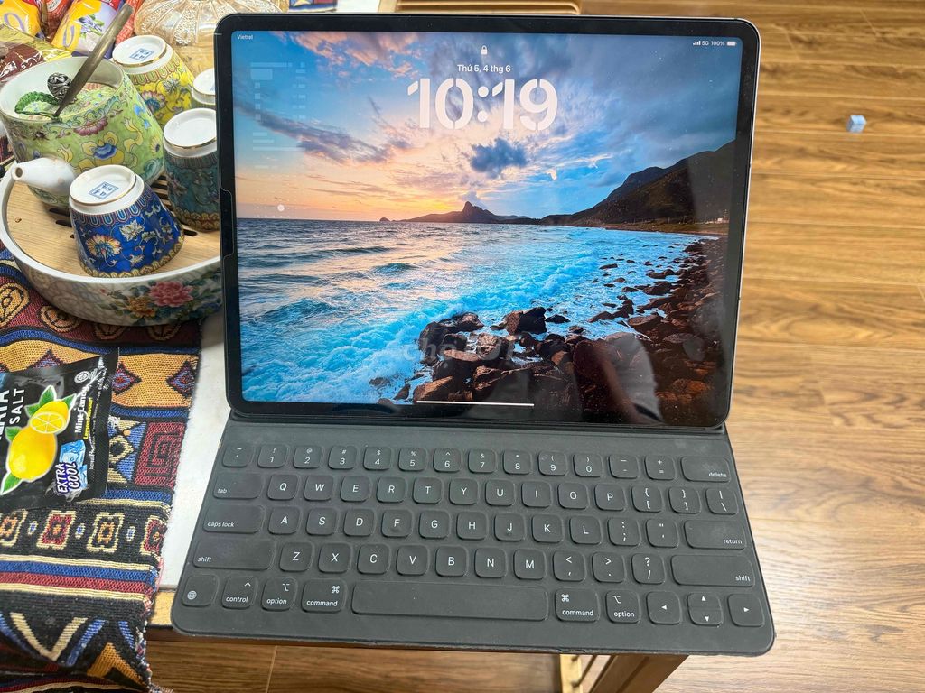 Apple iPad Pro 12.9 M1 128GB kèm phím chính hãng. Mua bán Máy tính bảng tại Huyện Gia Lâm Hà Nội được đăng bởi Hữu Quân hình 1
