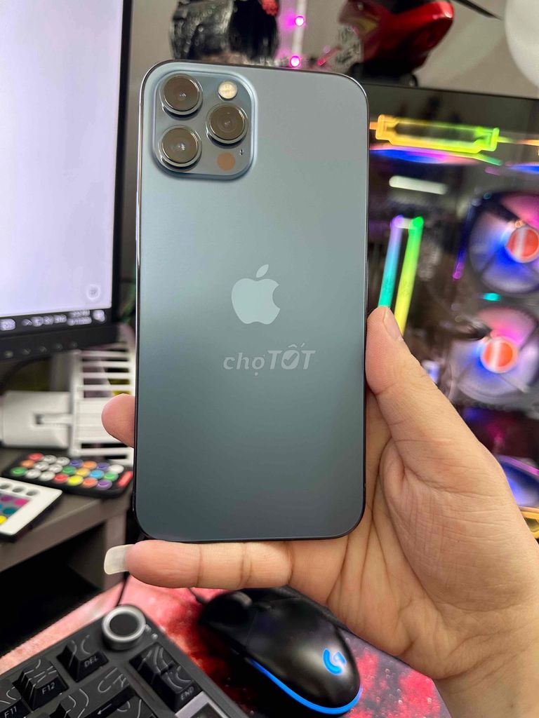 IPhone 12 Pro Max 128GB Xanh Mỹ LL/A Icloud Sạch. Mua bán Điện thoại tại Huyện Hóc Môn Tp Hồ Chí Minh được đăng bởi Real hình 1