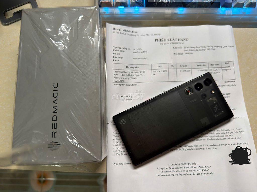 Red Magic 10 Pro 16GB/512GB Đen. Mua bán Điện thoại tại Quận Bình Tân Tp Hồ Chí Minh được đăng bởi Tiến hình 1