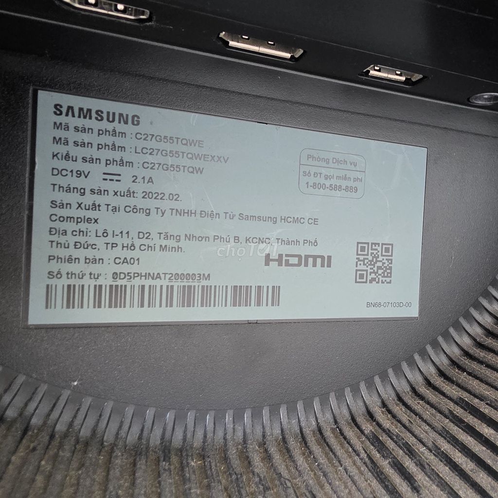 Samsung C27G55TQWE 27 inch Đen Sọc màn. Mua bán Phụ kiện (Màn hình, Chuột...) tại Thành phố Qui Nhơn Bình Định được đăng bởi xuanthanh pham hình 1