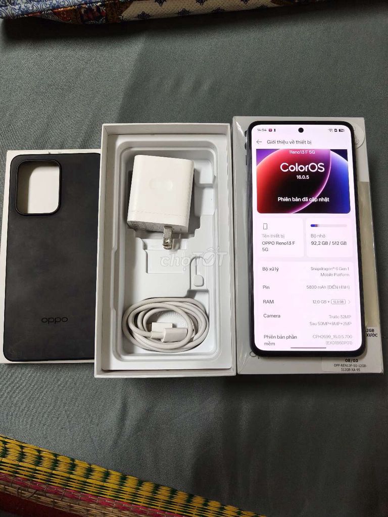 oppo reno 13f 5g 12/512. Mua bán Điện thoại tại Thành phố Châu Đốc An Giang được đăng bởi paddy phong hình 1