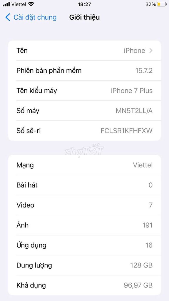 iPhone 7 Plus 128GB Đen. Mua bán Điện thoại tại Thành phố Thủ Đức Tp Hồ Chí Minh được đăng bởi Bảo Thy hình 1