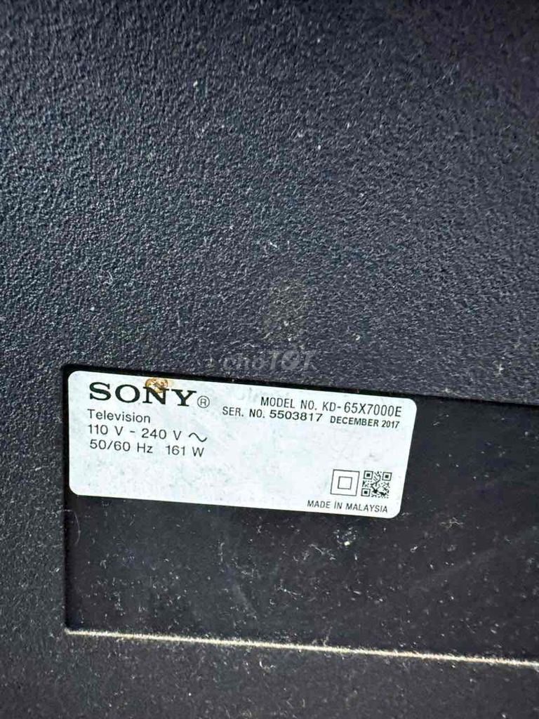 Tivi Sony KD-65X7000E Đã qua sử dụng. Mua bán Tivi, Âm thanh tại Quận Ninh Kiều Cần Thơ được đăng bởi HHP hình 1