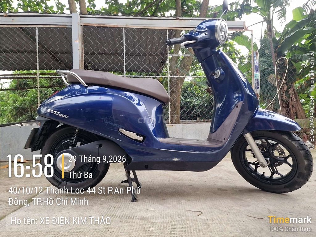 Vinfast Evo 200 pin 3.5kw Màu Xanh