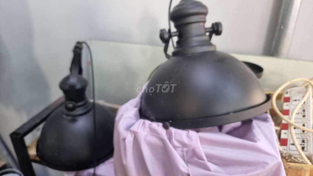 Đèn thả trần Vỏ kính dây Đen trang trí. Mua bán Đèn tại Quận 11 Tp Hồ Chí Minh được đăng bởi Hồ Dũng Trí hình 1
